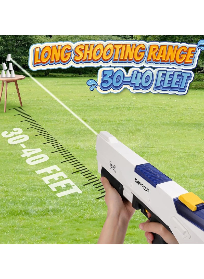 Electric Water Gun, Automatic Water gun Waterproof, 32-Foot Shooting Range and Battery Powered Water Gun,Pool Beach Outdoor Children's Squirt Toys