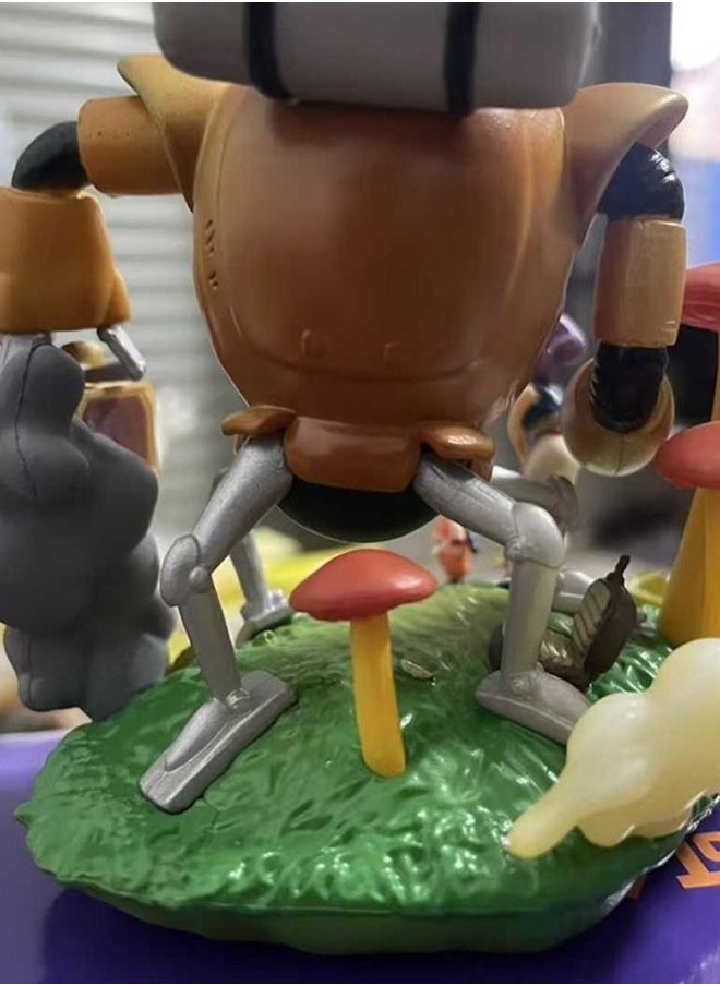 Dragon Ball Bulma ,Kid Goku Robot Action Figure Decorative Resin Sculpture Home Decor Statue, Art Figurine Home Ornament Decoration for Office, Living Room, Bedroom, Book Shelf, TV Cabinet, Desktop