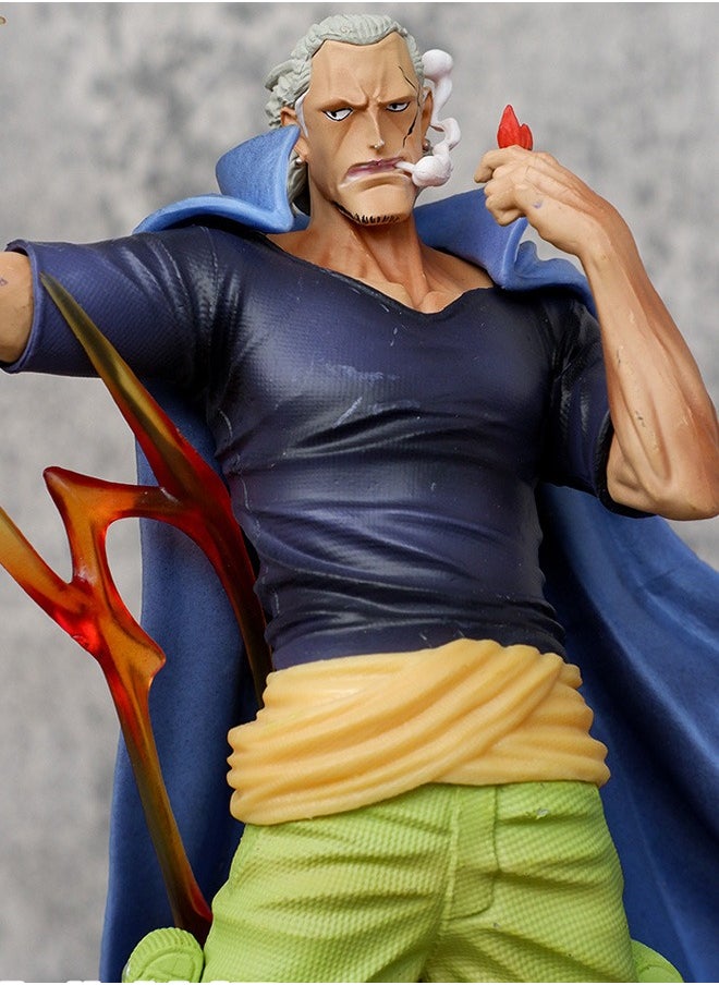 One Piece Beckman Action Figure Decorative Resin Sculpture Home Decor Statue, Art Figurine Home Ornament Decoration for Office, Living Room, Bedroom, Book Shelf, TV Cabinet, Desktop