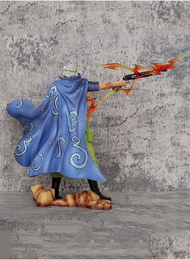 One Piece Beckman Action Figure Decorative Resin Sculpture Home Decor Statue, Art Figurine Home Ornament Decoration for Office, Living Room, Bedroom, Book Shelf, TV Cabinet, Desktop