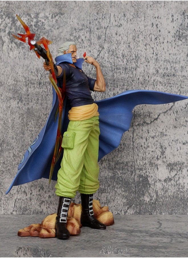 One Piece Beckman Action Figure Decorative Resin Sculpture Home Decor Statue, Art Figurine Home Ornament Decoration for Office, Living Room, Bedroom, Book Shelf, TV Cabinet, Desktop