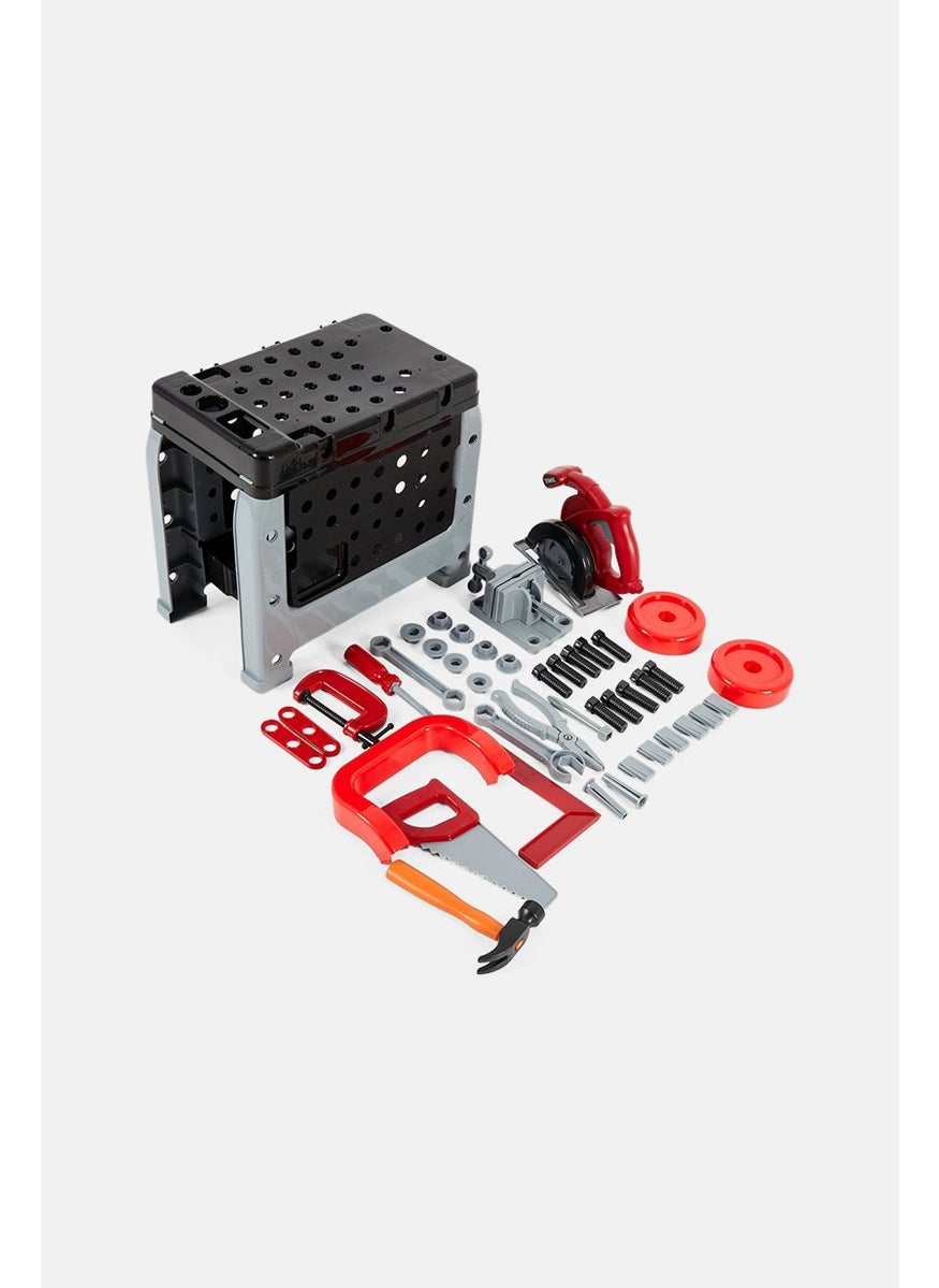 Deluxe Tool Trolley Playset, Grey and Black Combo