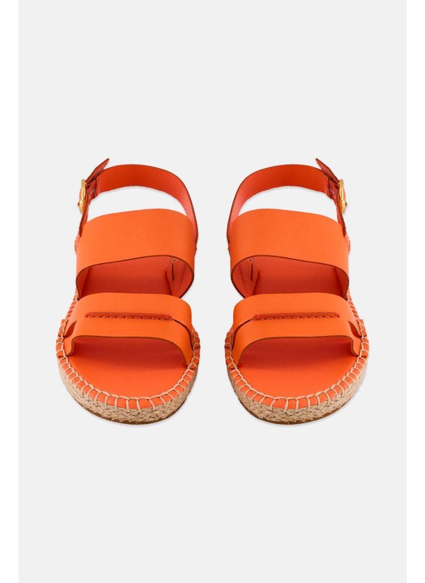 Women Medium CF Tildean Adjustable Buckle Sandals, Orange