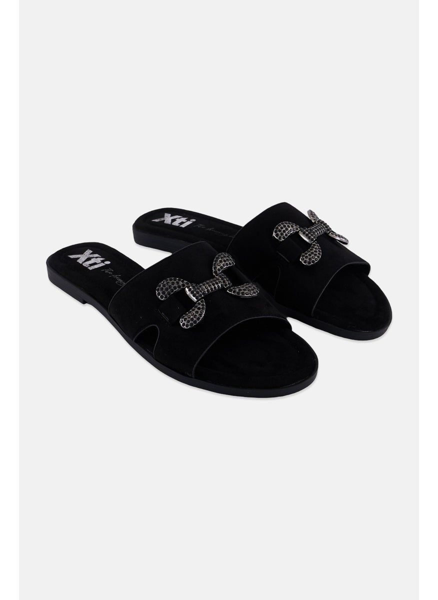 Women S,C Oro Slip On Textile Upper Flats, Black