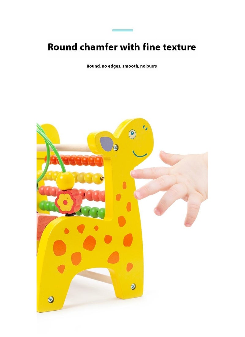 Wooden Deer Functional Calculation Frame For Children Children's Early Education Puzzle Toys