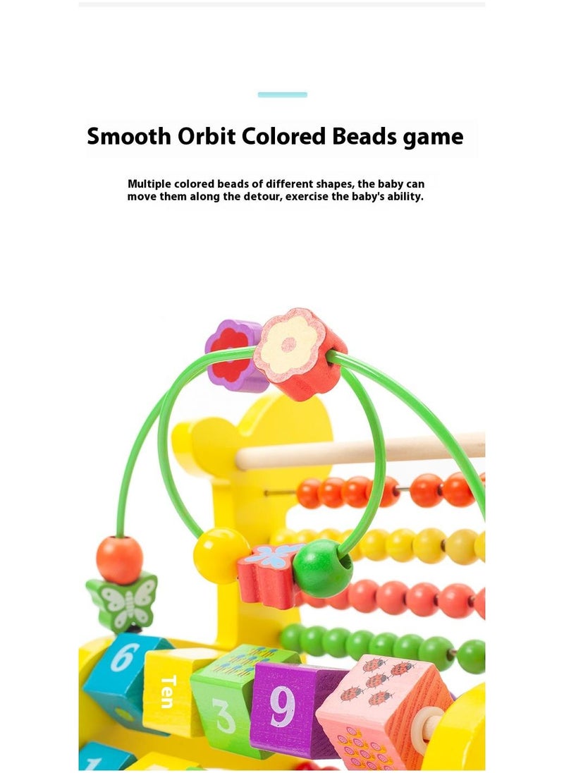 Wooden Deer Functional Calculation Frame For Children Children's Early Education Puzzle Toys