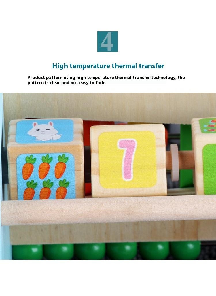 Wooden Husky Functional Calculation Frame For Children Children's Early Education Puzzle Toys