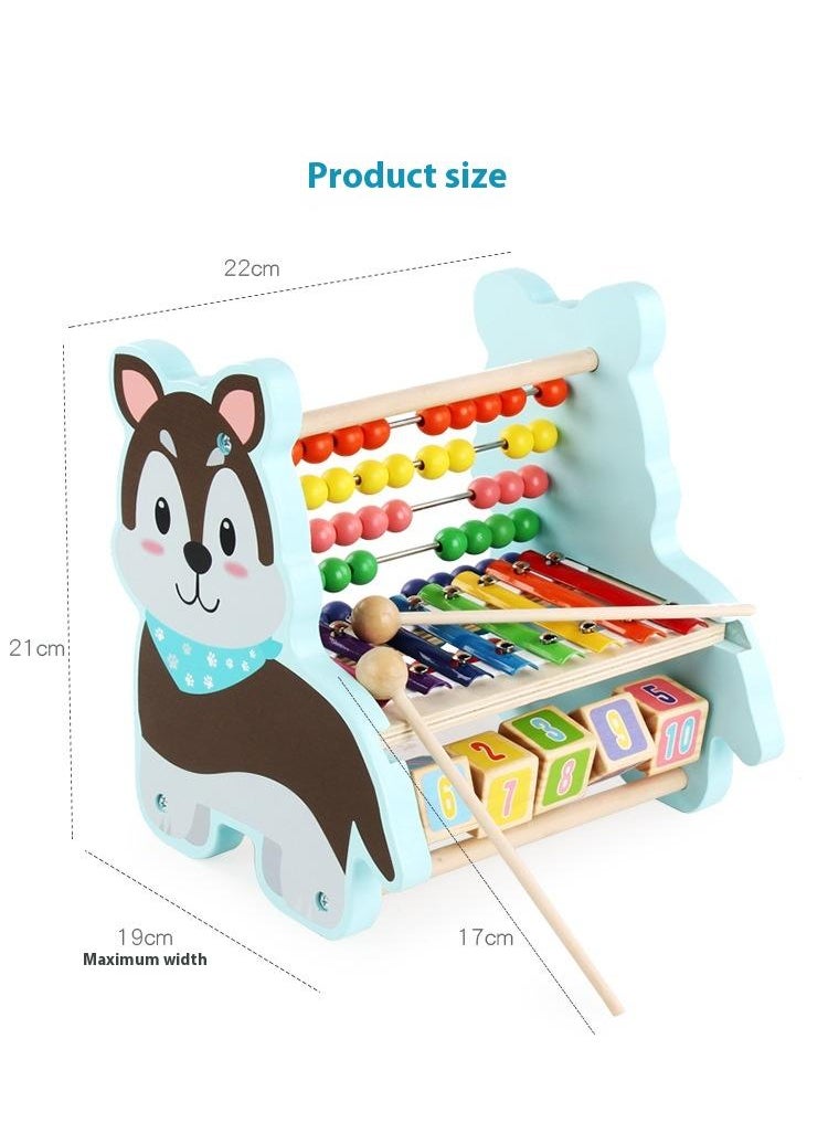 Wooden Husky Functional Calculation Frame For Children Children's Early Education Puzzle Toys
