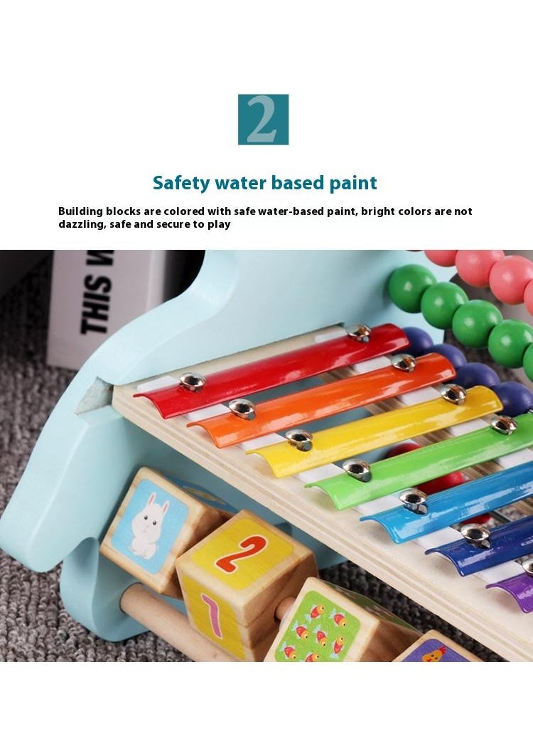 Wooden Husky Functional Calculation Frame For Children Children's Early Education Puzzle Toys