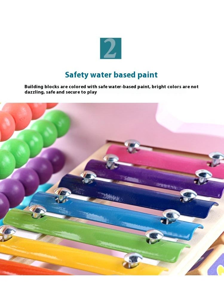Wooden Unicorn Functional Calculation Frame For Children Children's Early Education Puzzle Toys