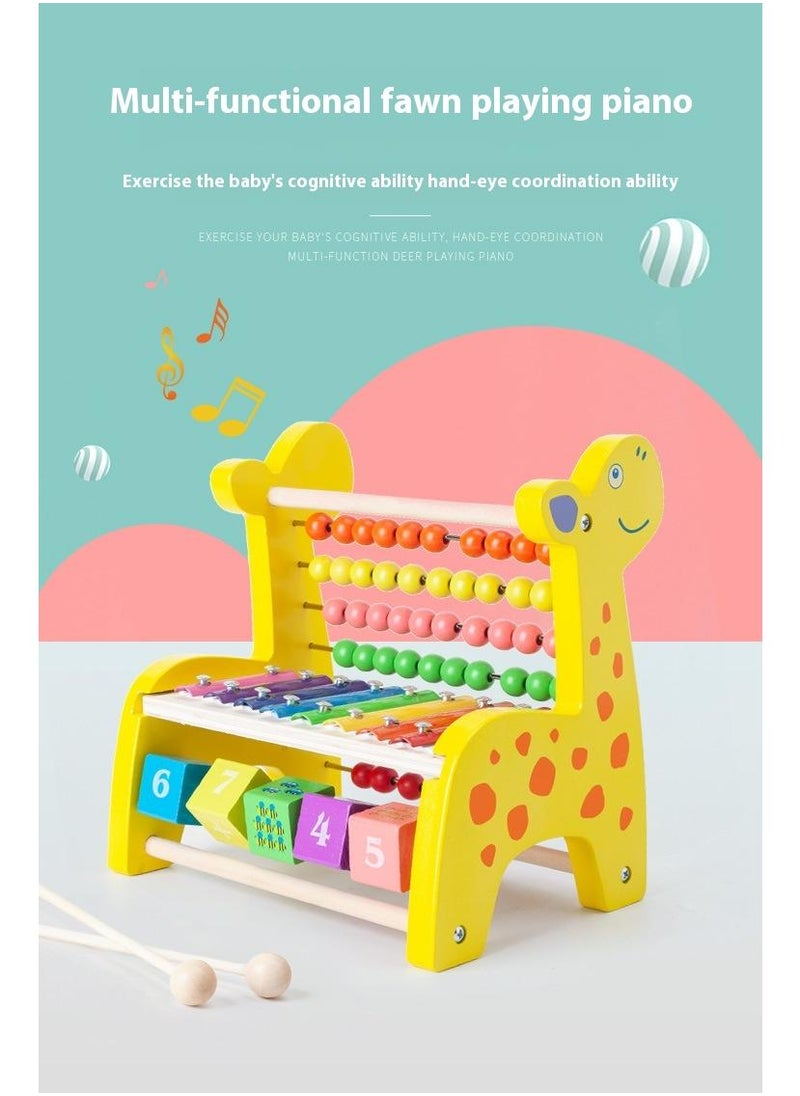 Wooden Deer Functional Calculation Frame For Children Children's Early Education Puzzle Toys