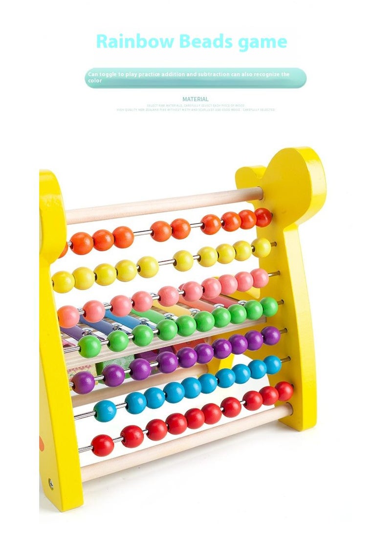 Wooden Deer Functional Calculation Frame For Children Children's Early Education Puzzle Toys