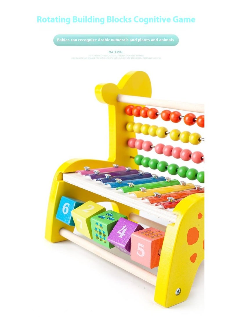 Wooden Deer Functional Calculation Frame For Children Children's Early Education Puzzle Toys
