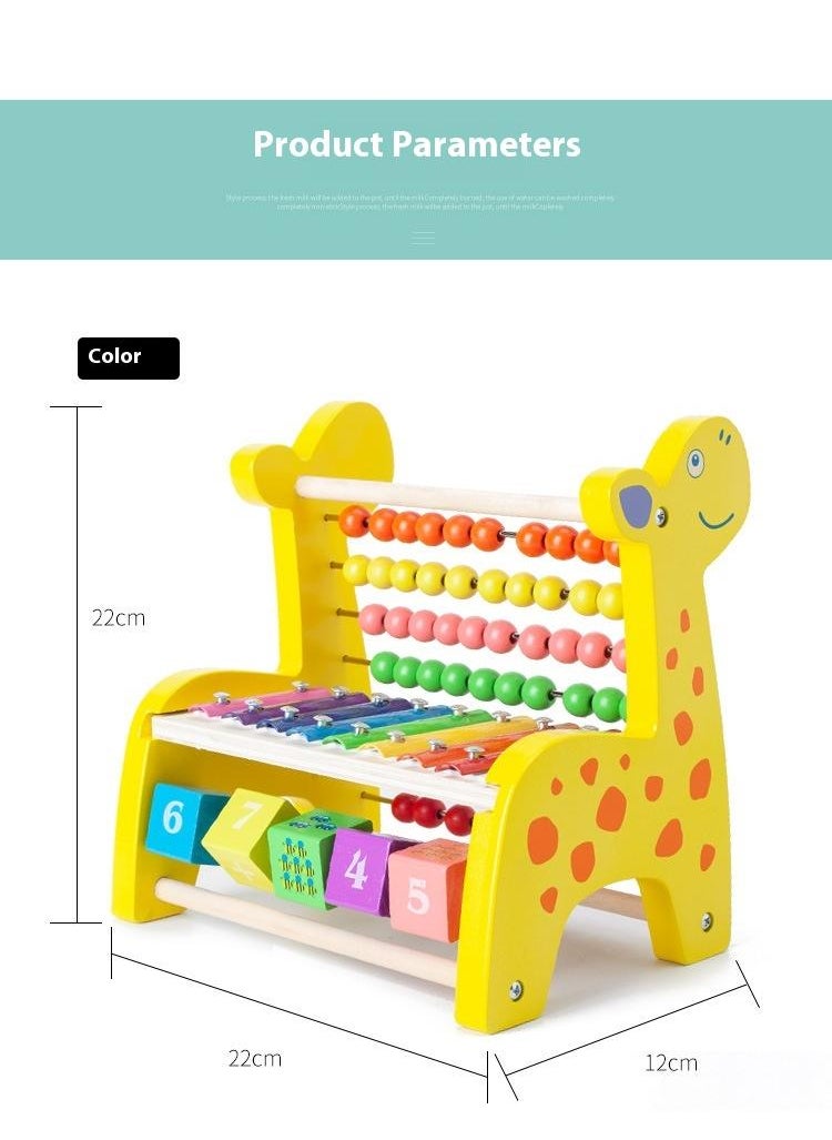 Wooden Deer Functional Calculation Frame For Children Children's Early Education Puzzle Toys