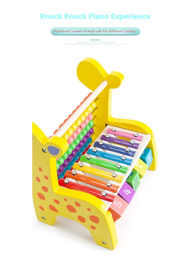 Wooden Deer Functional Calculation Frame For Children Children's Early Education Puzzle Toys