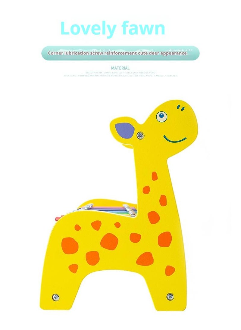 Wooden Deer Functional Calculation Frame For Children Children's Early Education Puzzle Toys
