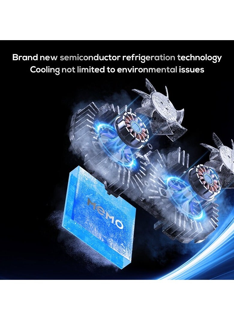 Mobile Phone Cooler for Game Fan PUBG, Designed iPhone 12/13 Series, Live Streaming and Vlog, Semiconductor Heatsink Without Noise iOS Android, ipad Tablet