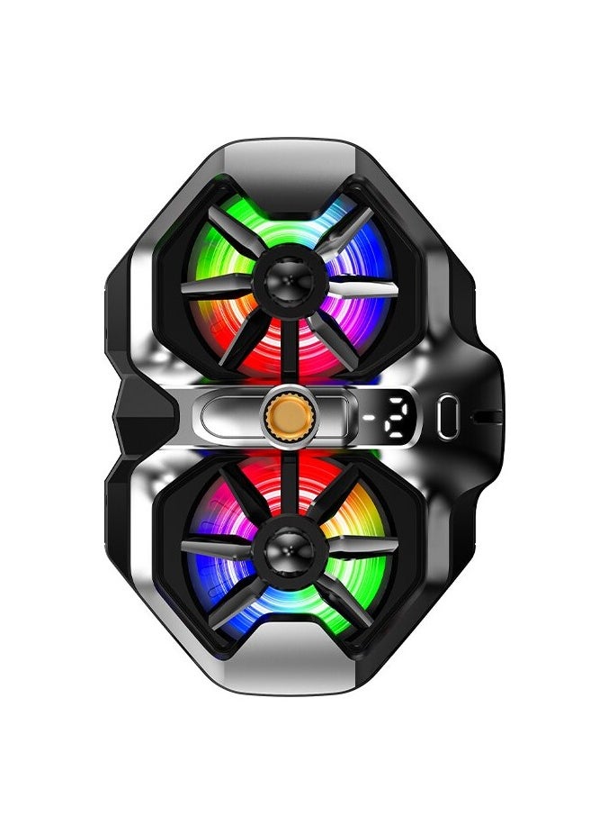 Mobile Phone Cooler for Game Fan PUBG, Designed iPhone 12/13 Series, Live Streaming and Vlog, Semiconductor Heatsink Without Noise iOS Android, ipad Tablet