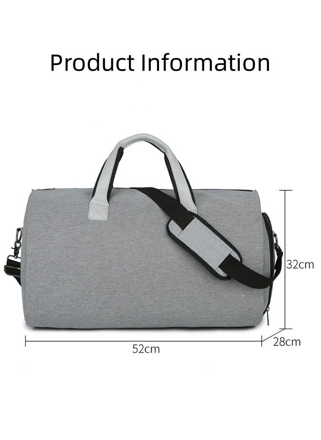 Gym Bag with Shoes Compartment, Sports Bag with Waterproof Pocket for Wet Towels, Travel Duffel Bag  Weekender Overnight Carry on Bag