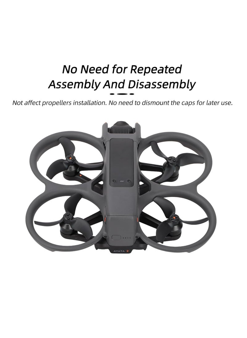 4Pcs Motor Cover for DJI Avata 2, Aluminum Alloy Motor Covers, Motor Protect Guard, Dustproof Waterproof Protective Motor Cover Cap, Drone Motor Cover, for DJI Avata 2 Drone Accessories (Red)