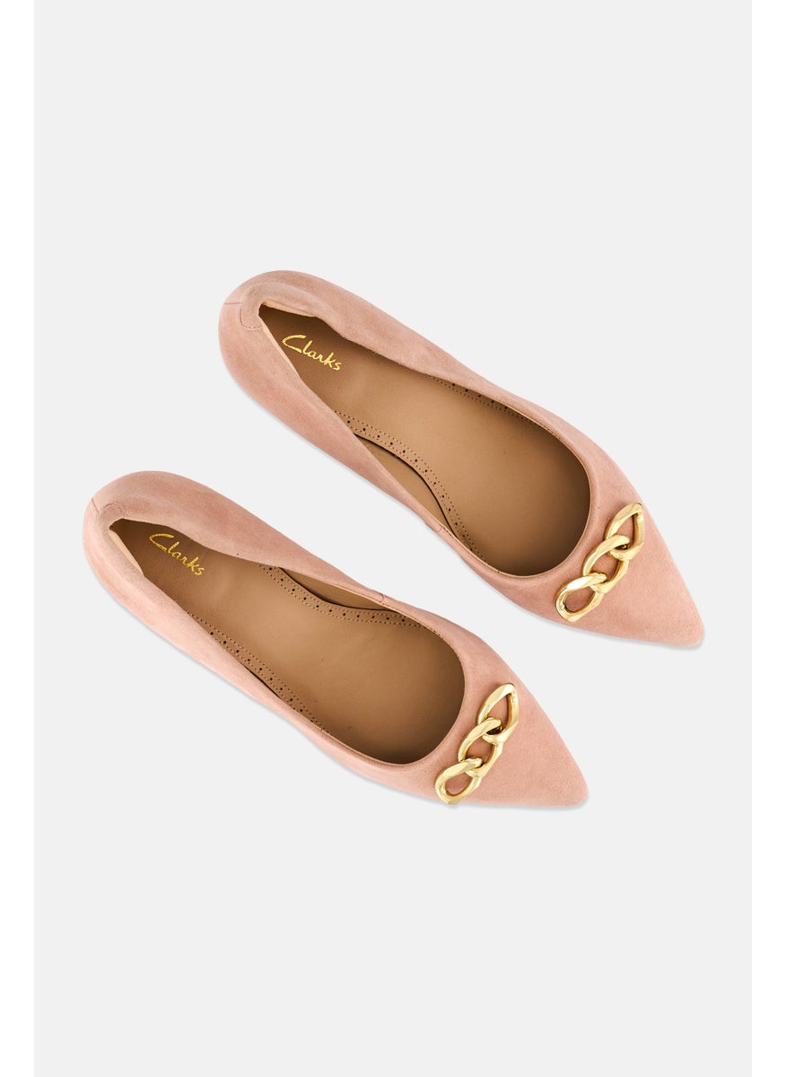 Women Standard Violet55 Trim Slip On Pumps, Rose Gold