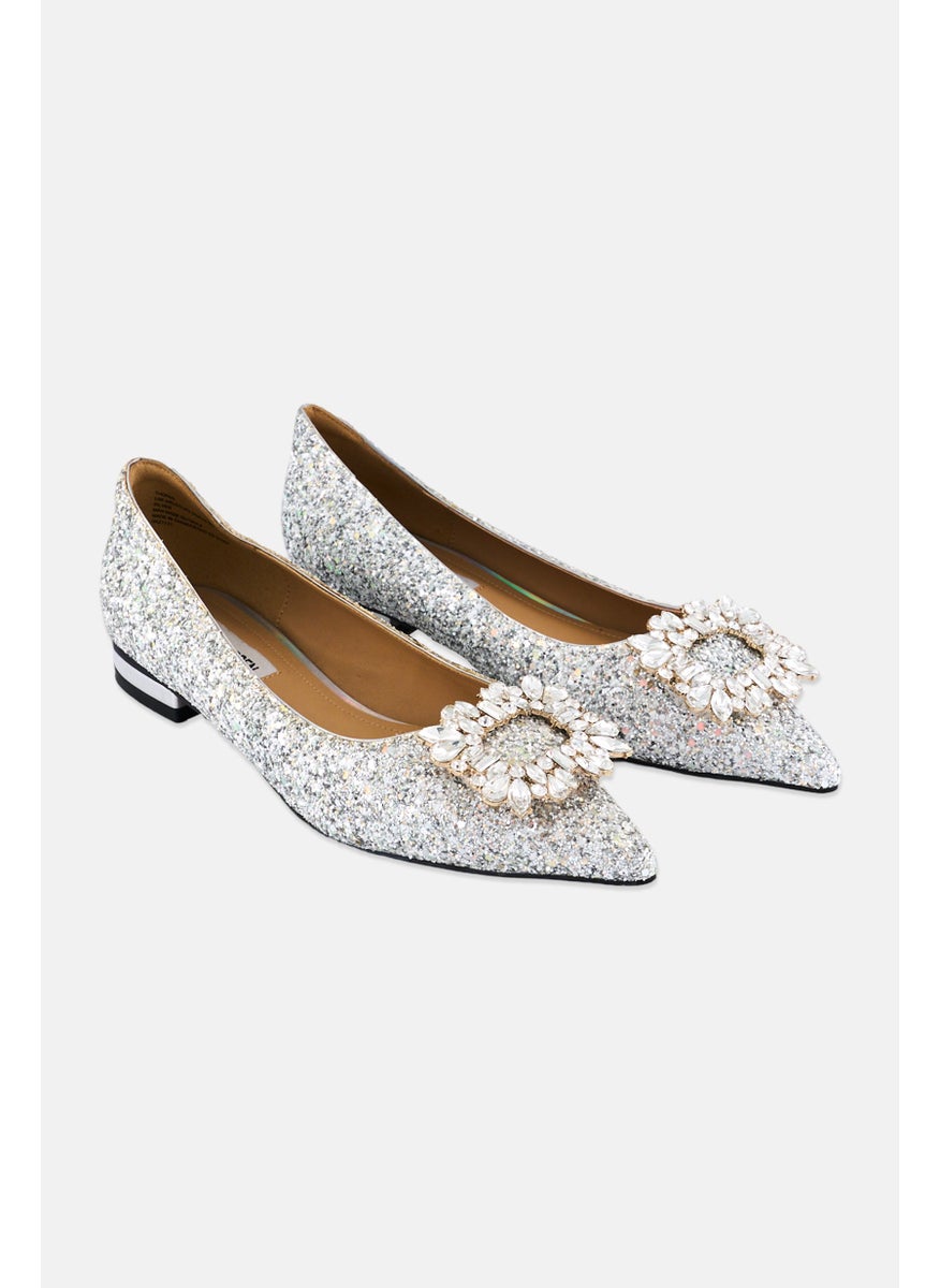 Women Slip On Pumps, White