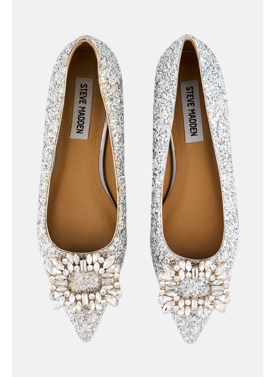 Women Slip On Pumps, White