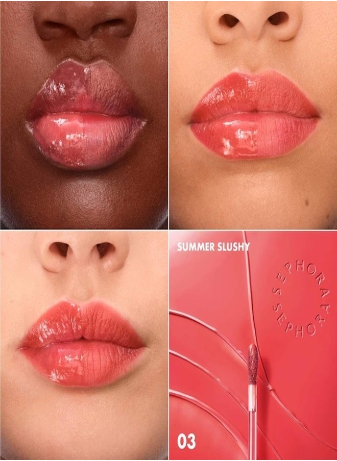SEPHORA COLLECTION Totally Juicy Lip Tint – 03 Summer Slushy - Terracotta Nude | Long-Lasting Hydrating Lip Tint – 5.5ml