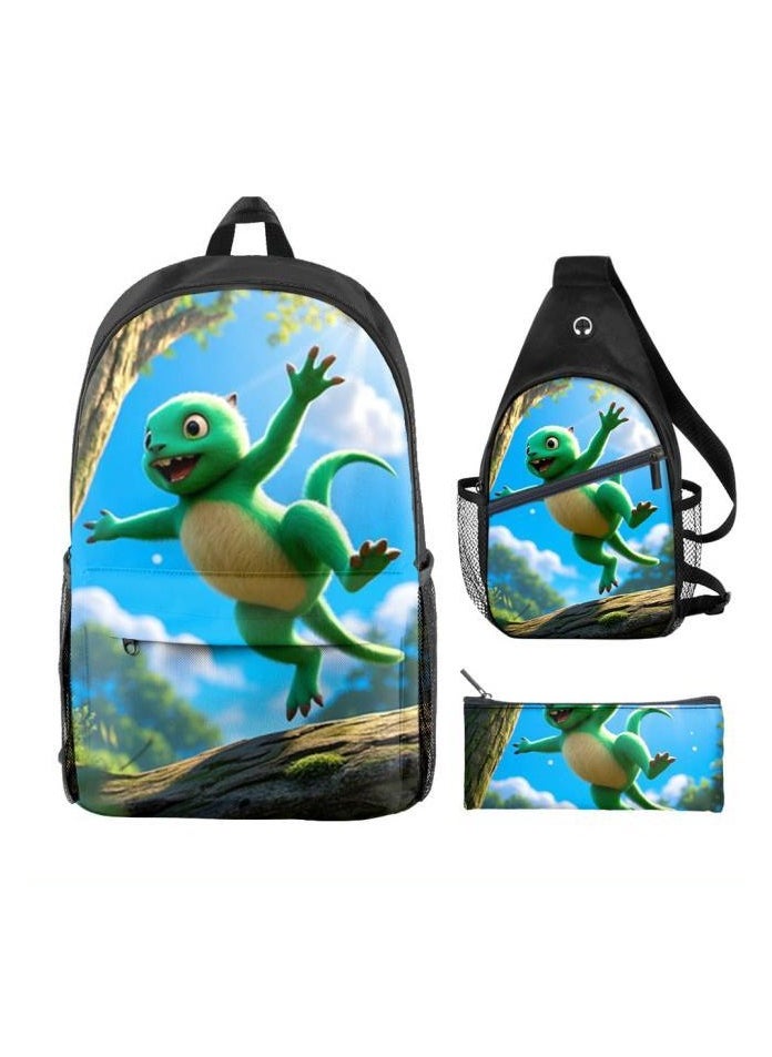 Universal cartoon new three-piece schoolbag - 132