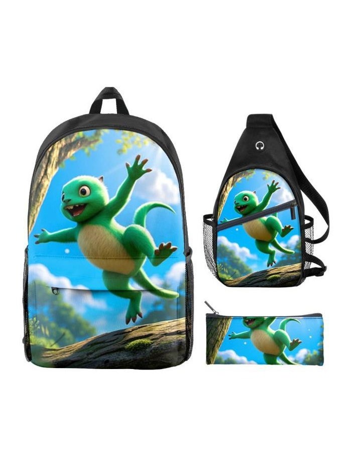 Universal cartoon new three-piece schoolbag - 132