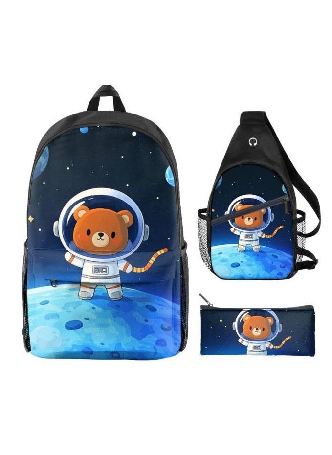 Universal cartoon new three-piece schoolbag - 1432