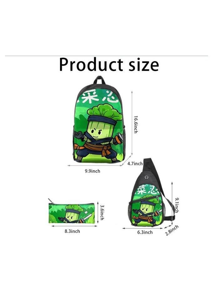 Universal cartoon new three-piece schoolbag - 471