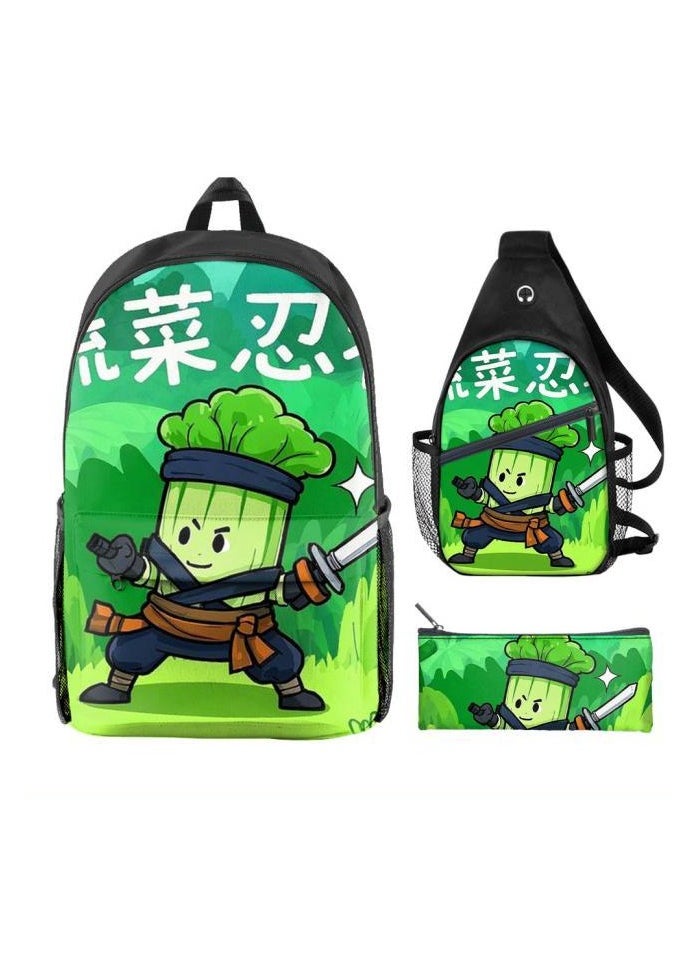 Universal cartoon new three-piece schoolbag - 471