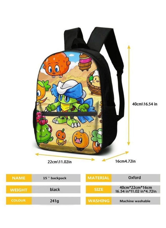 Cartoon three-piece schoolbag with zipper - 132