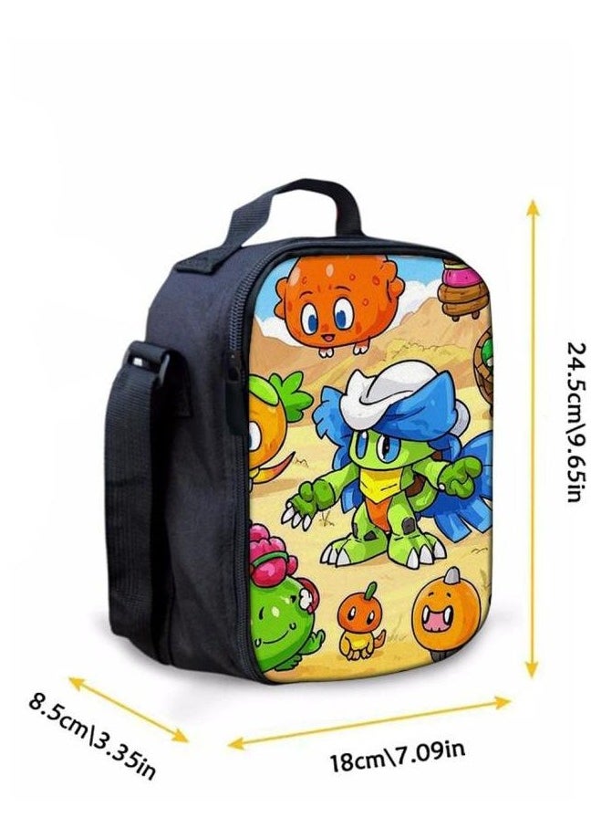 Cartoon three-piece schoolbag with zipper - 132