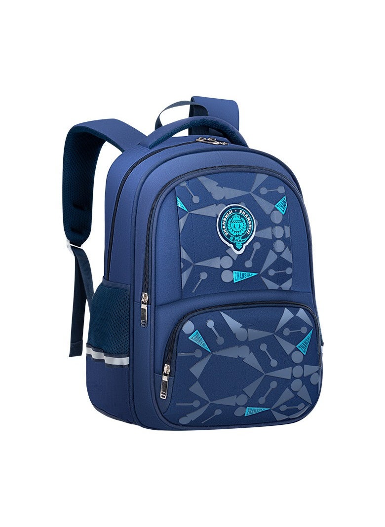 Primary School Students' Leisure Schoolbag, Lightweight, Waterproof, Large-capacity, Boys and Girls Backpack 28*41*16CM
