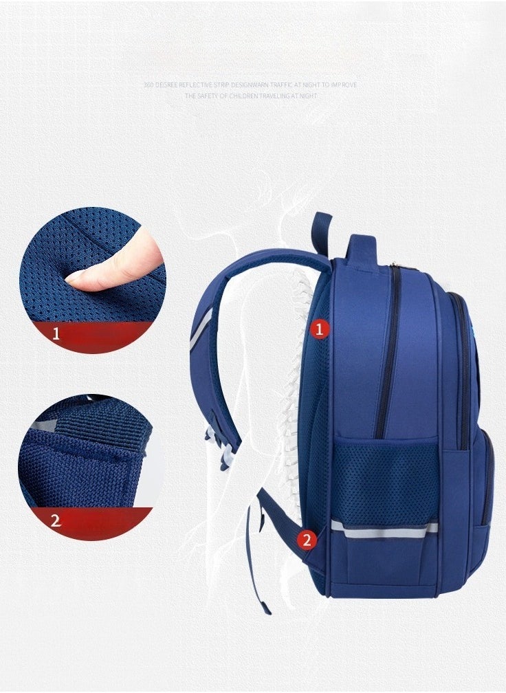 Middle School Students' Leisure Schoolbag, Lightweight, Waterproof, Large-capacity, Boys and Girls Backpack 30*45*17CM