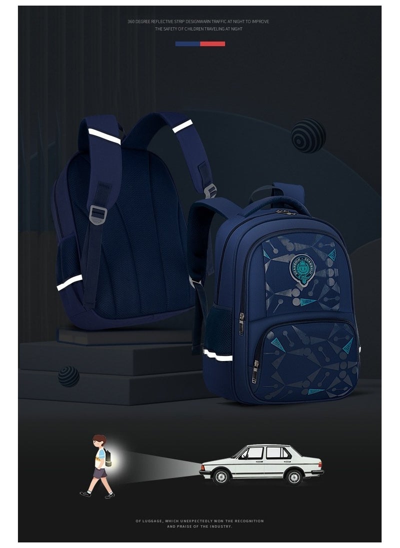 Middle School Students' Leisure Schoolbag, Lightweight, Waterproof, Large-capacity, Boys and Girls Backpack 30*45*17CM