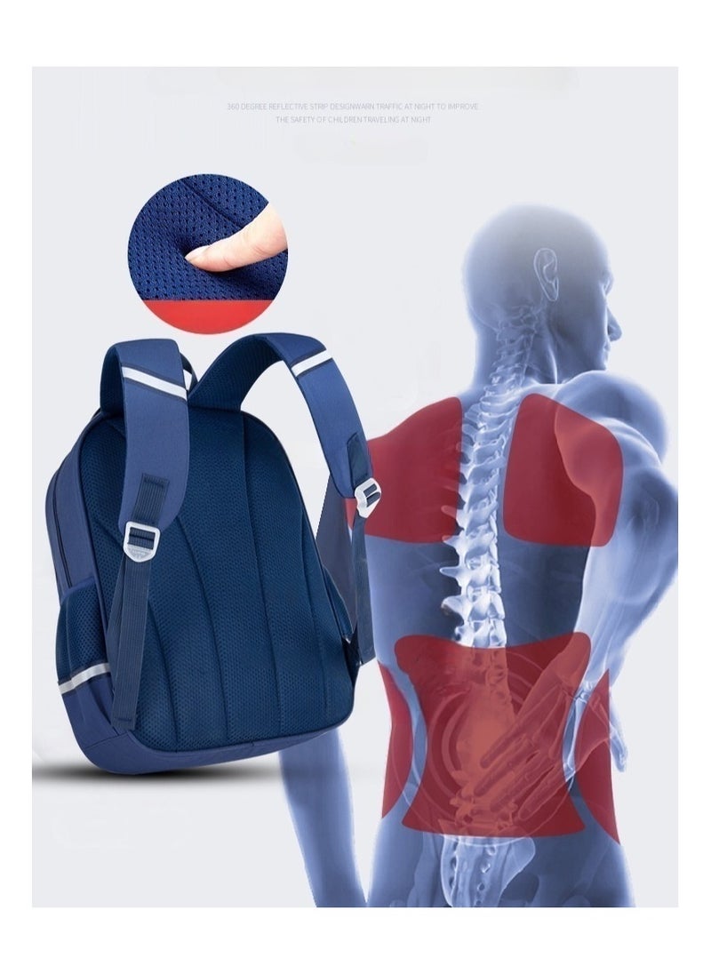 Middle School Students' Leisure Schoolbag, Lightweight, Waterproof, Large-capacity, Boys and Girls Backpack 30*45*17CM