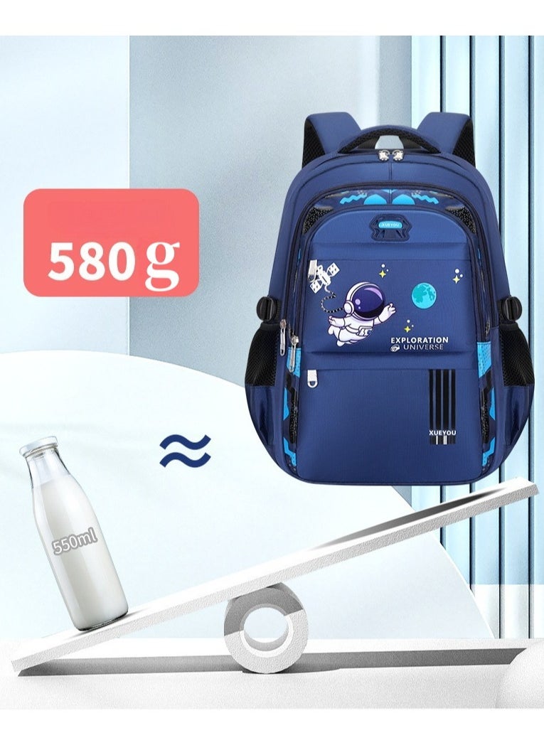 Primary School Student Leisure Schoolbag, Lightweight, Waterproof, Large-capacity Boy Children's Backpack 26*40*18CM