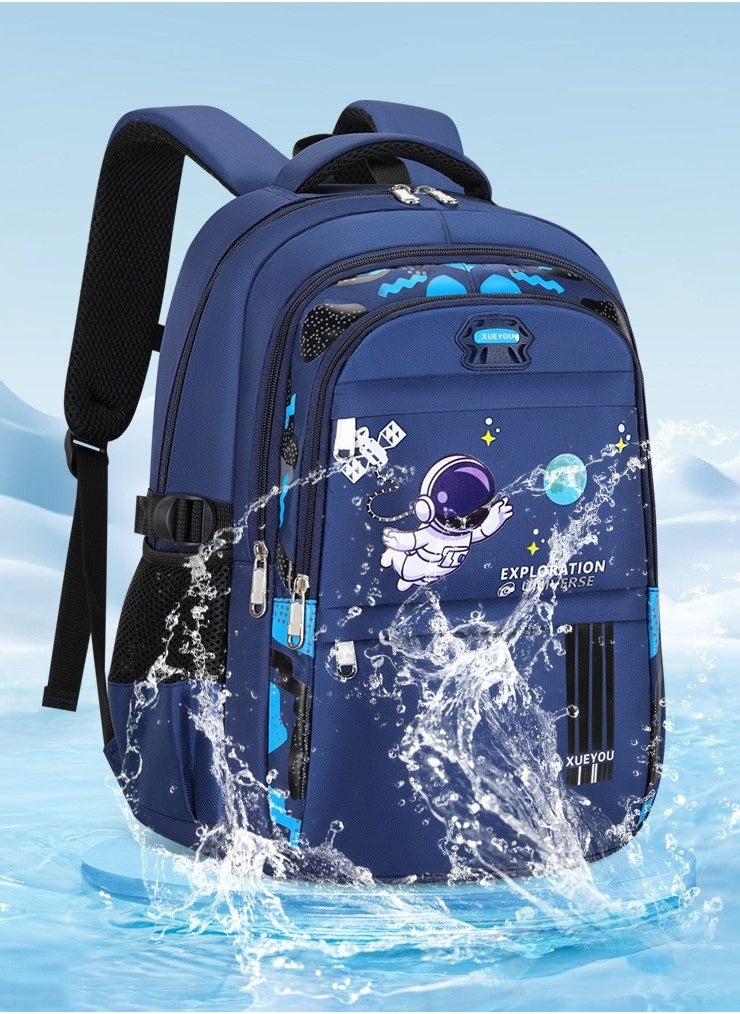 Primary School Student Leisure Schoolbag, Lightweight, Waterproof, Large-capacity Boy Children's Backpack 26*40*18CM
