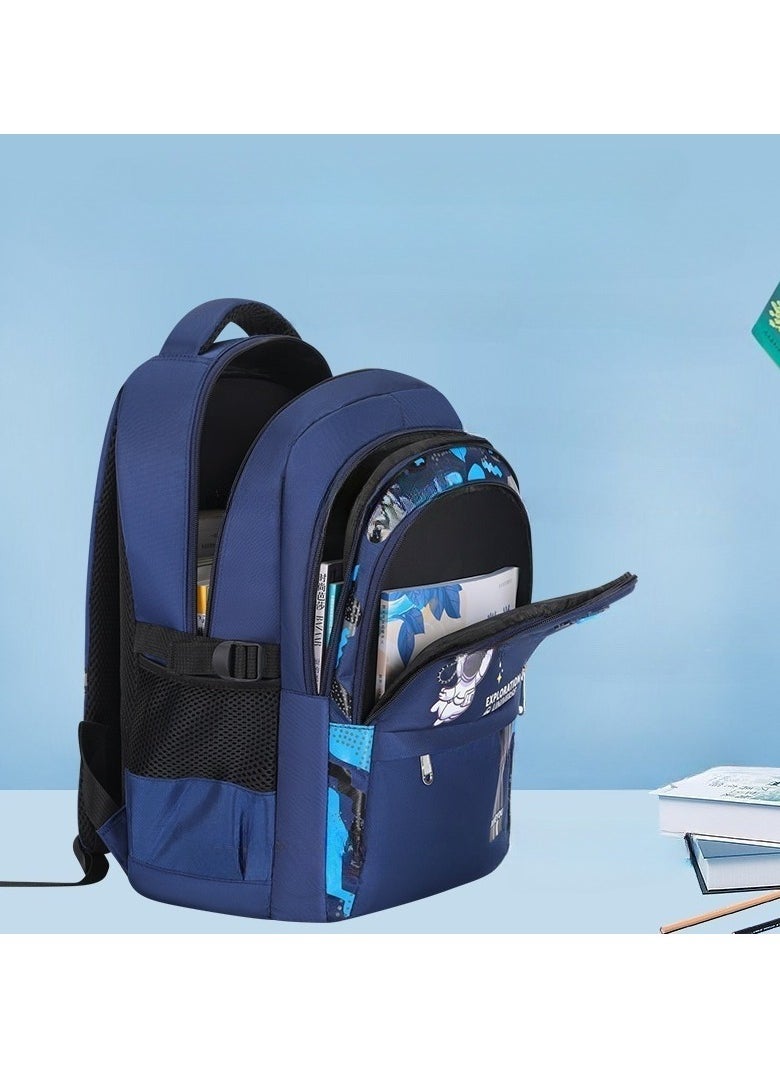 Primary School Student Leisure Schoolbag, Lightweight, Waterproof, Large-capacity Boy Children's Backpack 26*40*18CM