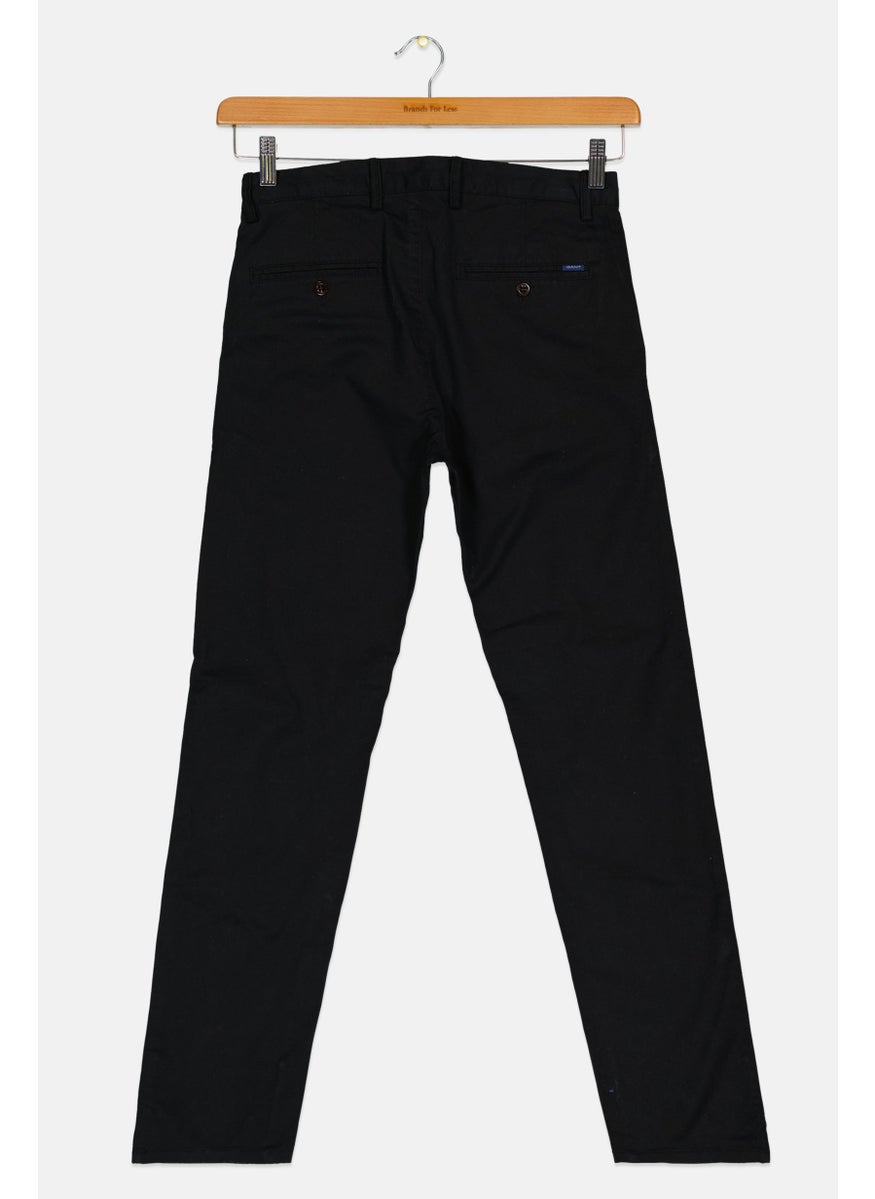 Kids Boy Plain Chino Pants, Black