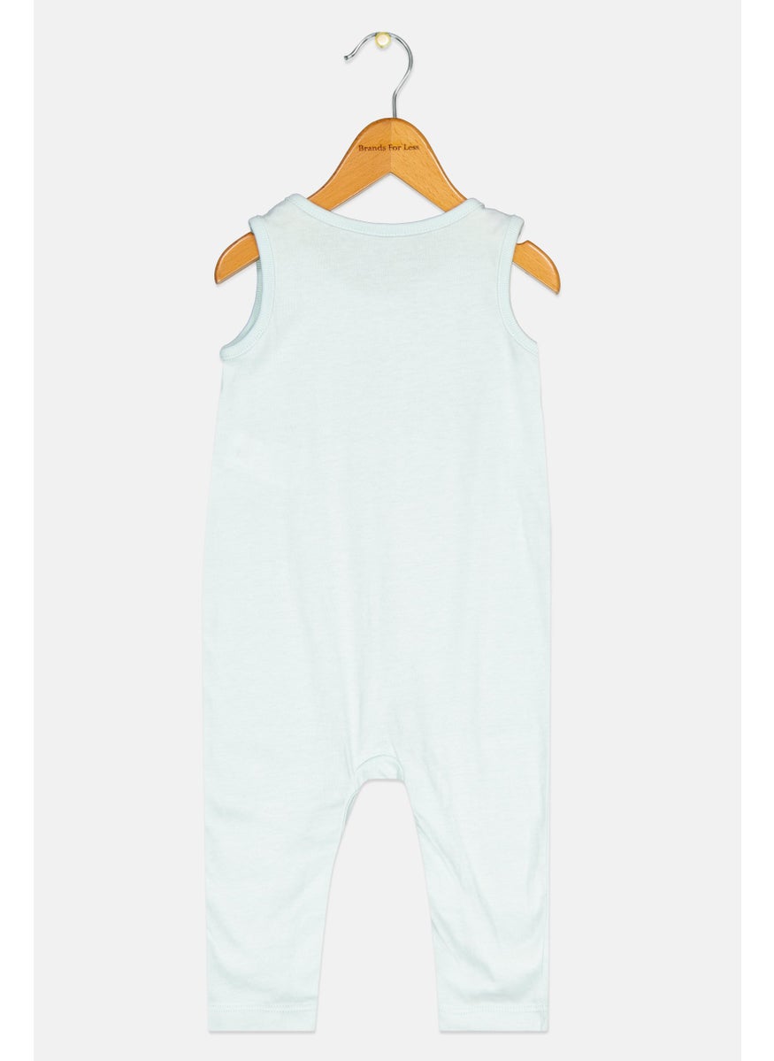 Gap x Disney Toddlers Boy Mickey Mouse Print Sleeveless Romper, Light Blue