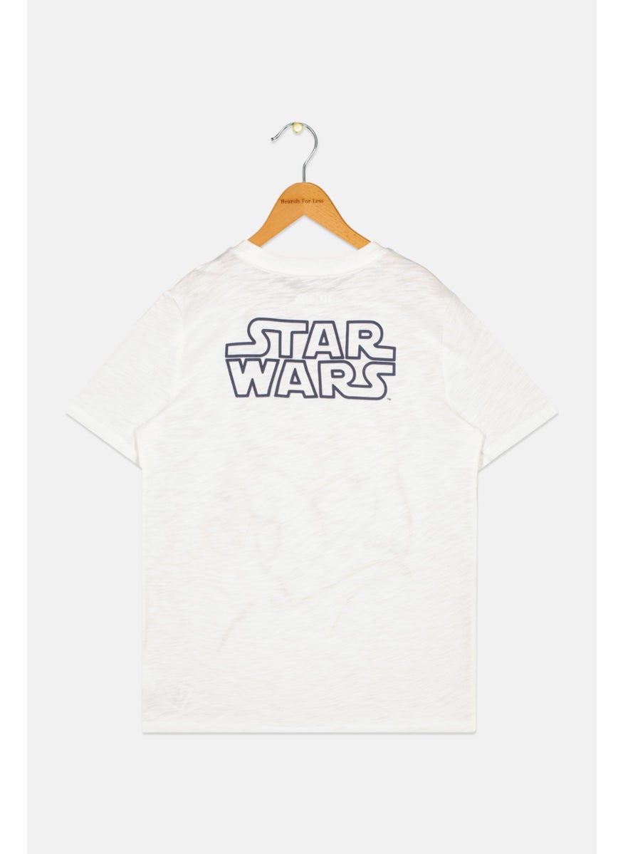 Gap x Star Wars Kids Boy Short Sleeves Graphic T-Shirt, White