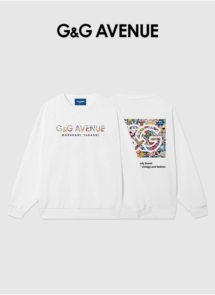Spring and autumn Neutral sun protection clothing,Oversized  long sleeved sun protection, swimming and fishing shirt, quick drying, lightweight running, pure cotton sweatshirt, white