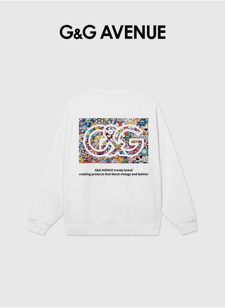 Spring and autumn Neutral sun protection clothing,Oversized  long sleeved sun protection, swimming and fishing shirt, quick drying, lightweight running, pure cotton sweatshirt, white
