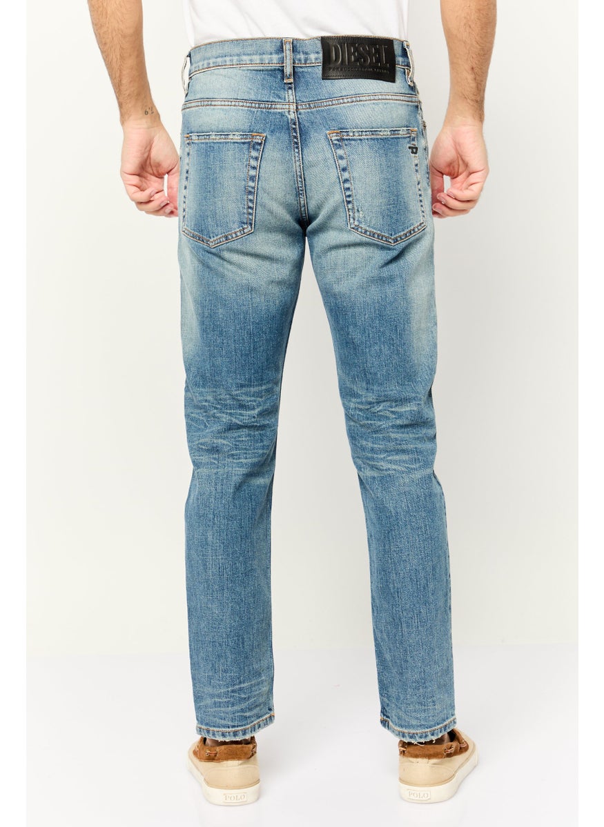 Men D-Fining Tapered Fit Rib Stretchable Jeans, Blue