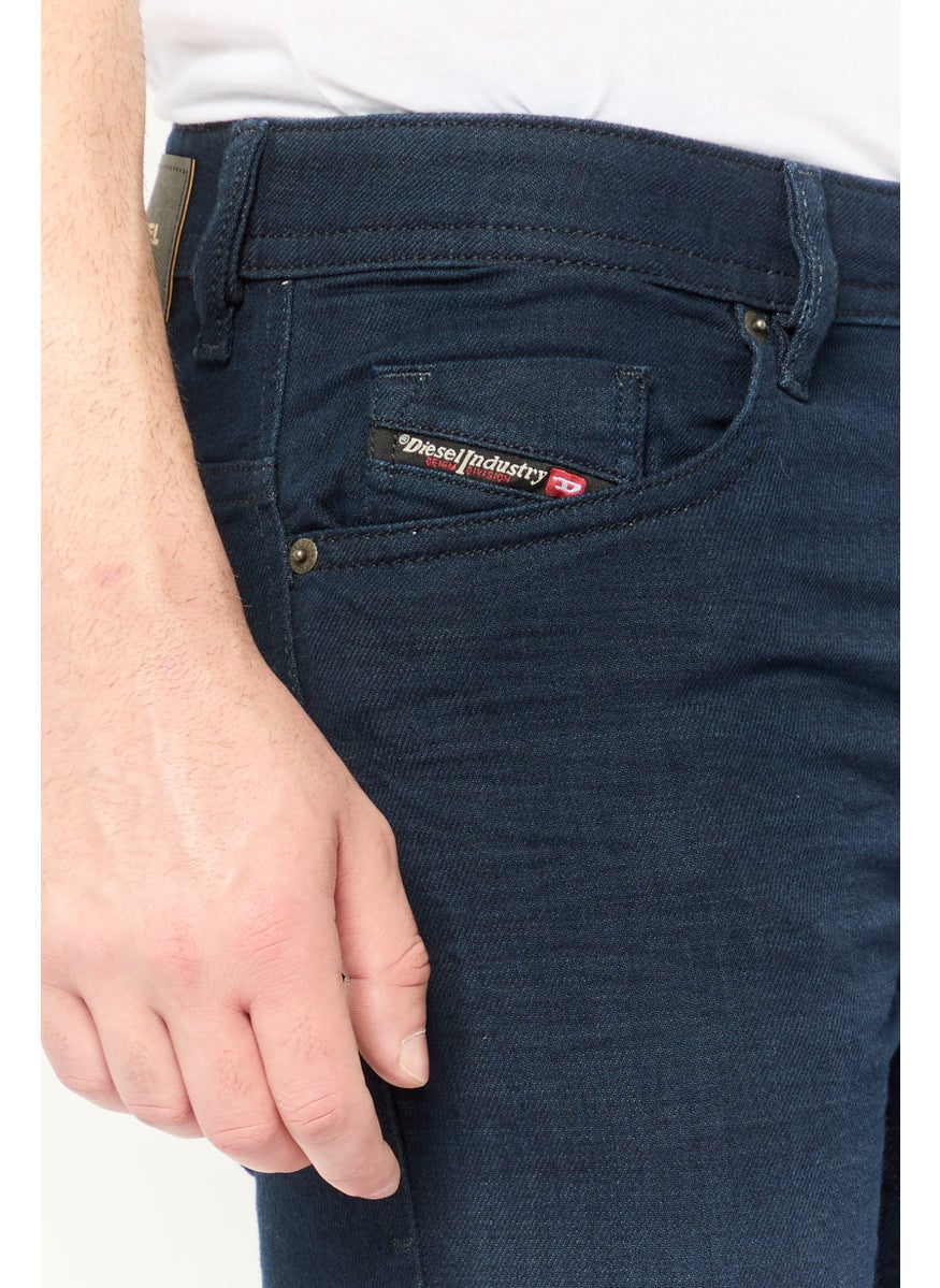 Men Thommer Slim Fit Solid Stretchable Jeans, Navy