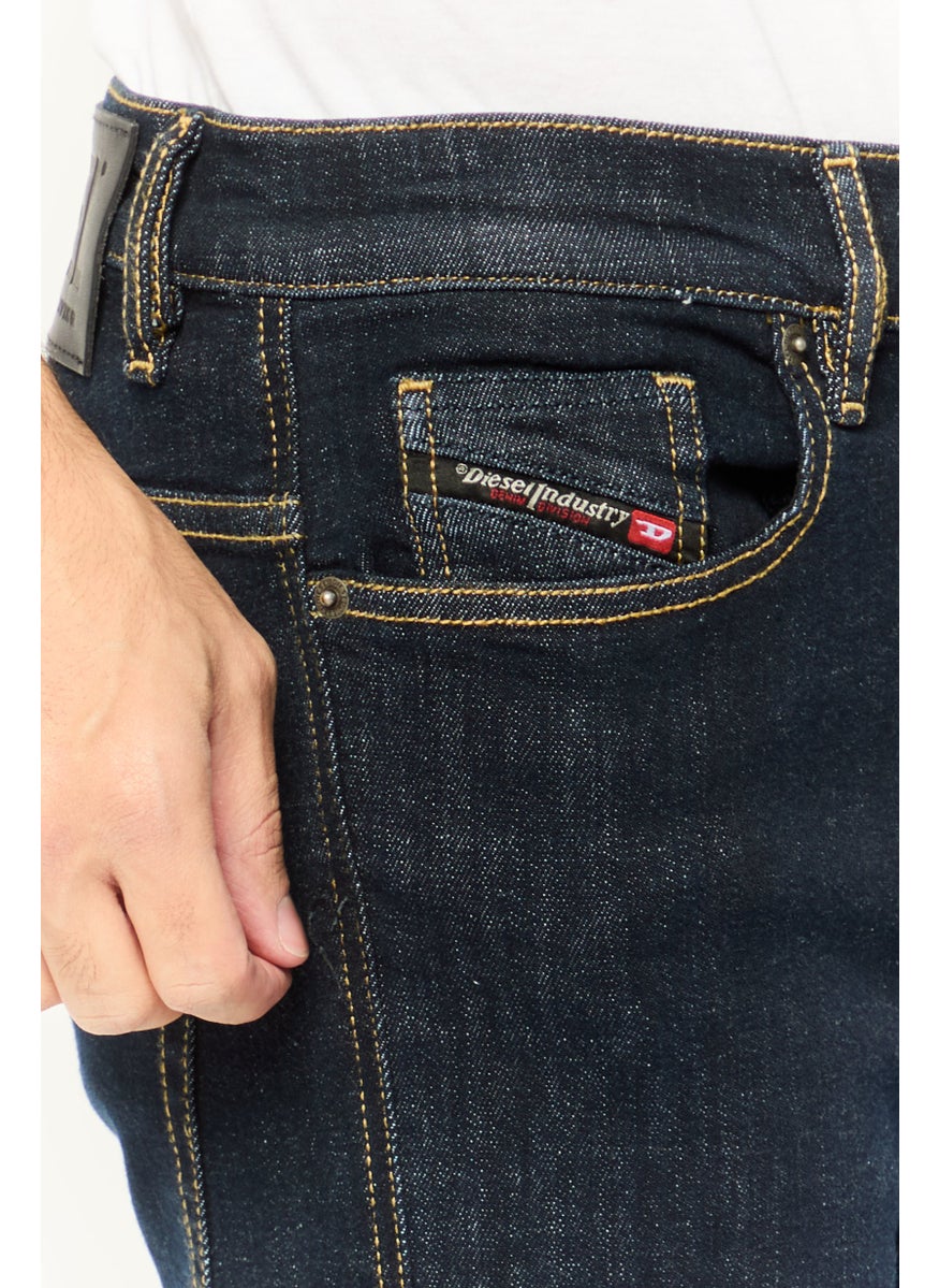 Men D Amny Skinny Fit Plain Stretchable Denim, Navy
